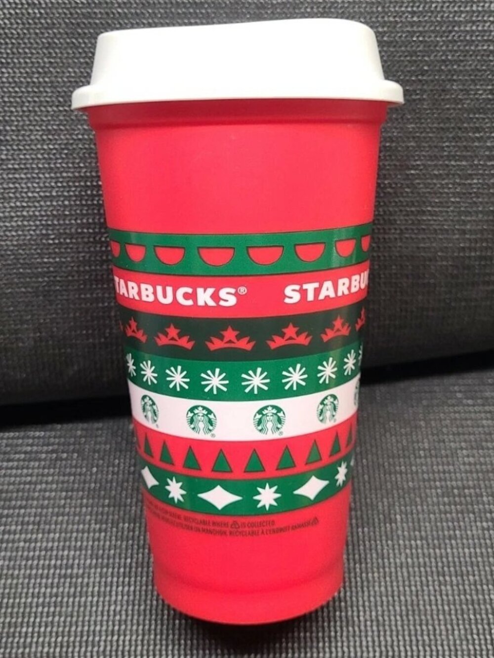 Starbucks RED Reusable Hot Cup 16oz MERRY COFFEE Christmas Holiday Edition 2020